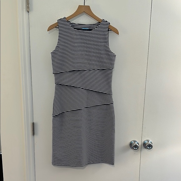 J. MCLAUGHLIN | Navy/White Striped Nichola Dress - Picture 2 of 5
